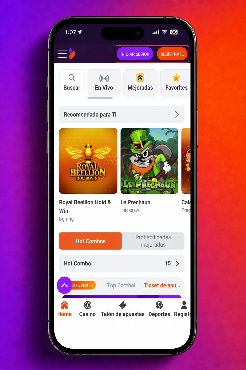 Pasos para depositar en la app de Tonybet Chile: inicia sesión, elige método de pago y confirma el monto en segundos.