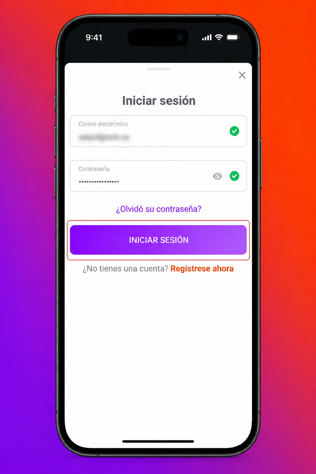 Pasos para iniciar sesión en Tonybet: ingresa RUT o correo, contraseña y código de verificación en dos pasos.