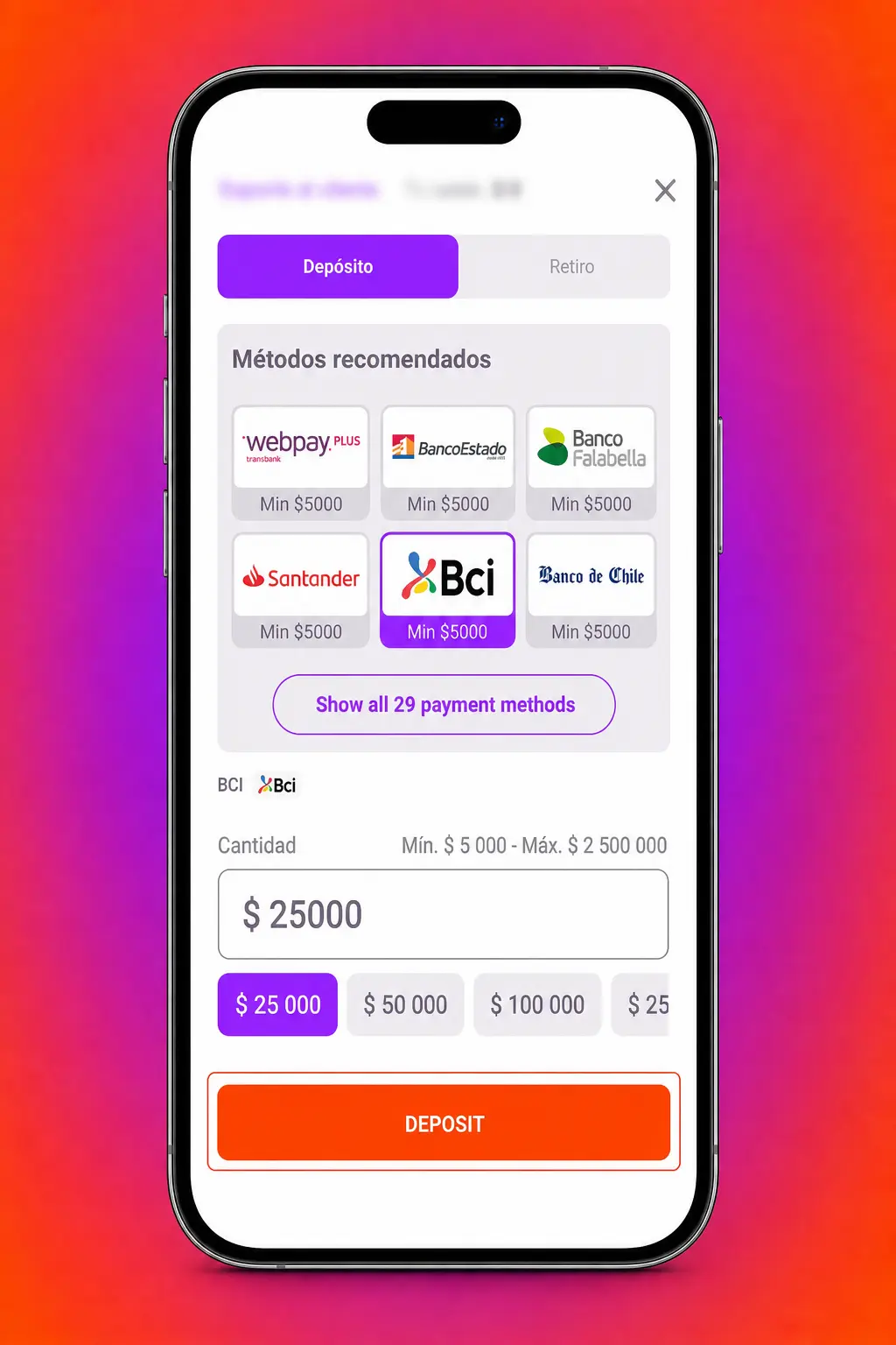 Pasos para reclamar el bono Tonybet en Chile: registro, depósito mínimo de 5.000 CLP y código promocional.