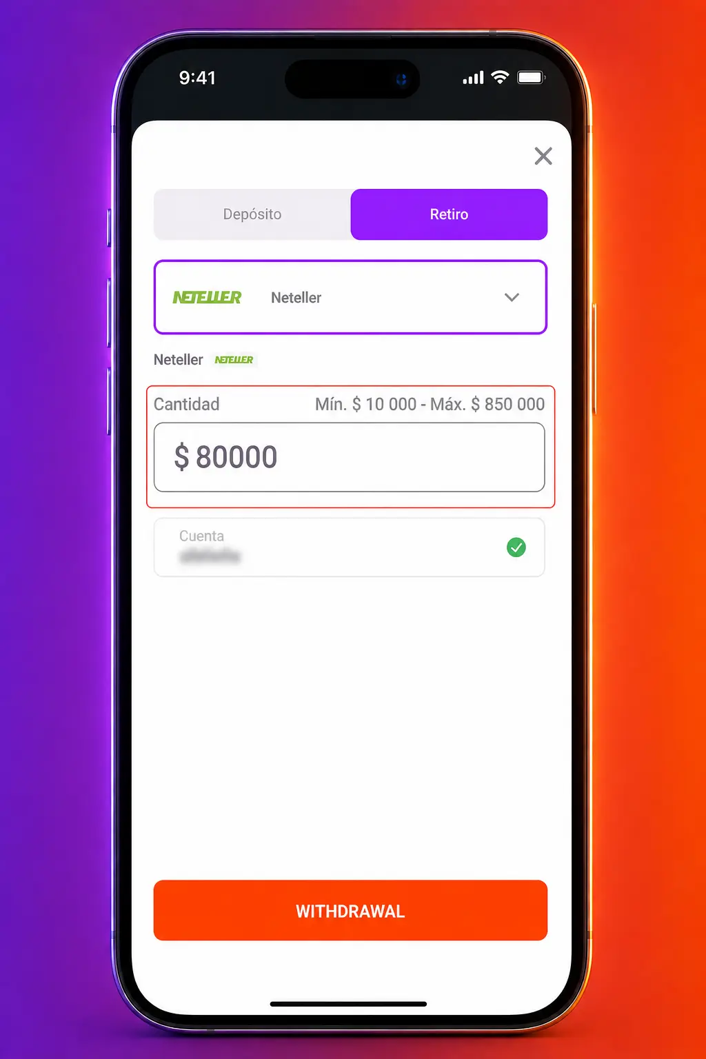 Pasos para retirar fondos desde la app de Tonybet: inicia sesión, selecciona retirar, elige método y confirma con tu PIN.