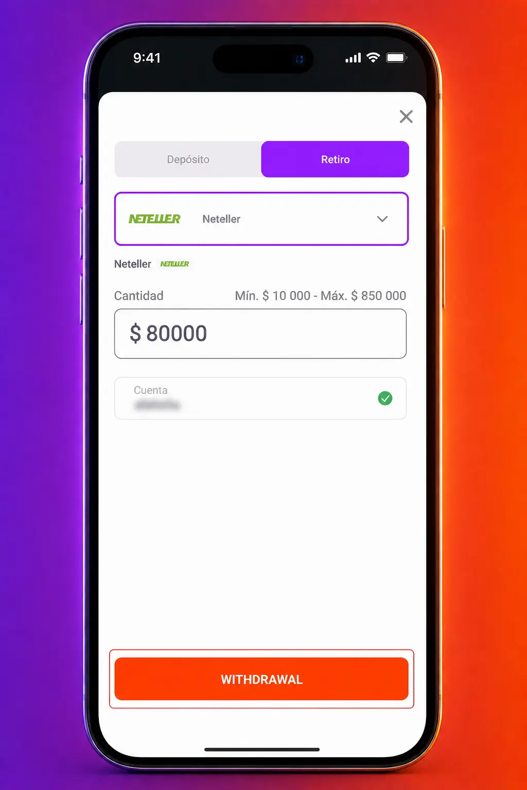 Pasos para retirar fondos desde la app de Tonybet: inicia sesión, selecciona retirar, elige método y confirma con PIN.