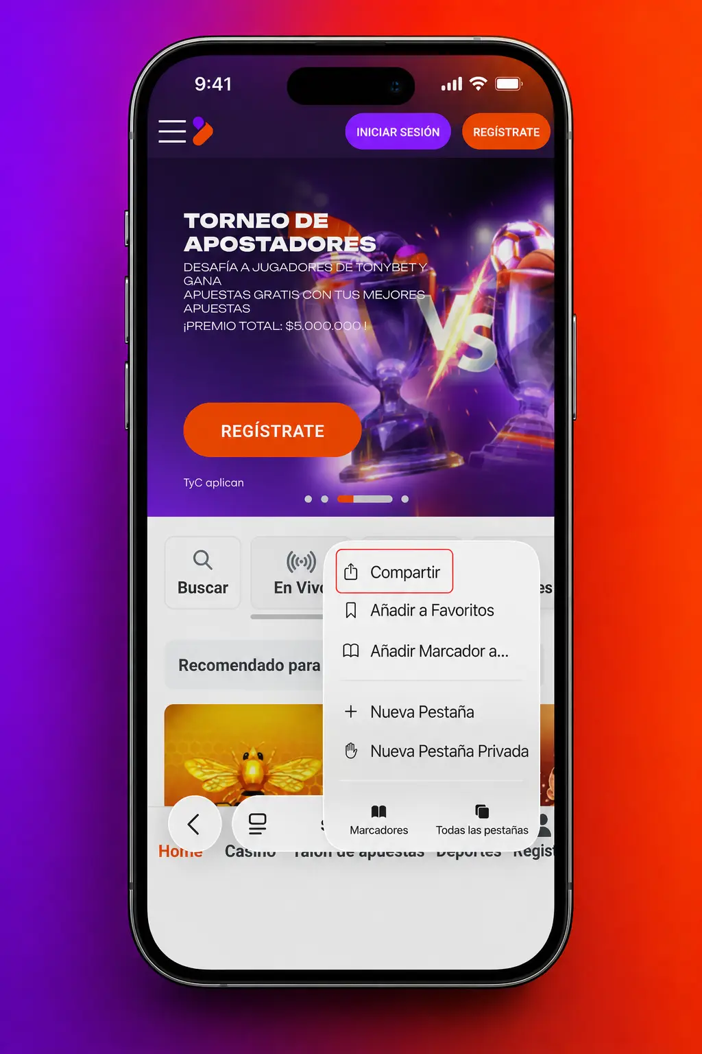 Pasos para descargar la app de Tonybet en iOS: instalación, configuración de perfil y confianza del dispositivo.
