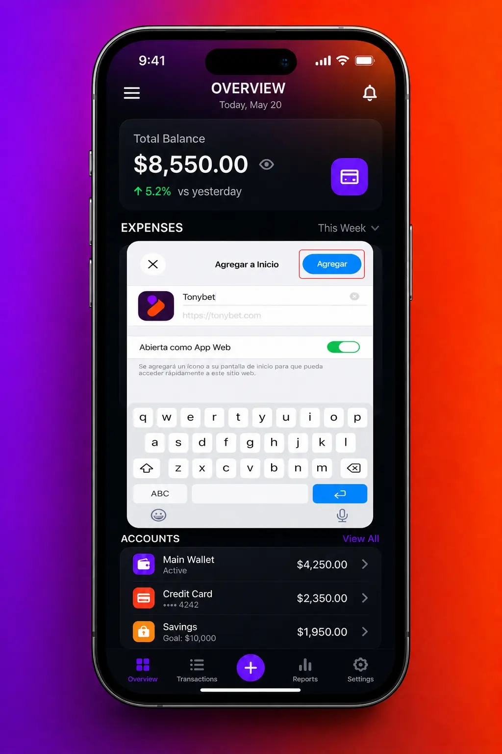 Guía en 5 pasos para descargar e instalar la app de Tonybet en dispositivos iOS.