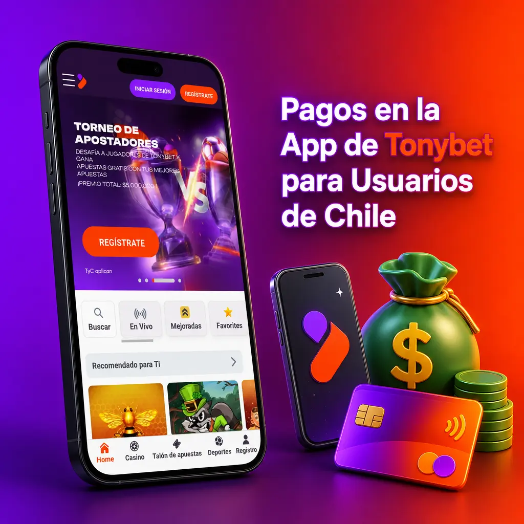 Métodos de pago en la app de Tonybet para usuarios de Chile: Webpay, Transbank, Skrill, MiFINITY y transferencia bancaria.