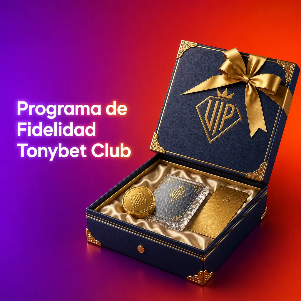 Programa de fidelidad Tonybet Club con niveles Bronce, Plata, Oro y Platino que otorgan cashback y beneficios exclusivos.
